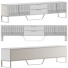 Stojak pod telewizor Homary Aro Modern White Wood - toxirow