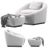 Крісло та пуф Minotti Capri Base - QrisTina