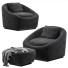 Крісло та пуф Minotti Capri Base - QrisTina