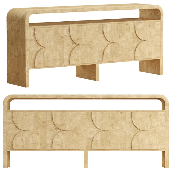 Сервант Homary Wood Buffet Japandi 3D модель