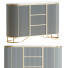 Сервант Homary Buffet Faux Marble Top Modern - toxirow