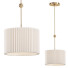 Lampe suspendue CB2 Marceau Boule Polished Brass - Rivera 3D