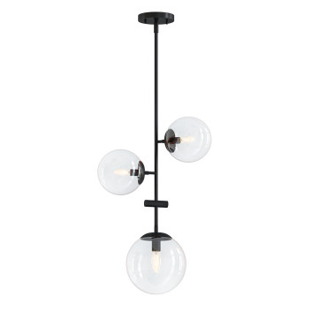 Подвесной светильник Matte Black Arverne Sputnik Modern by Mercury Row 3D модель