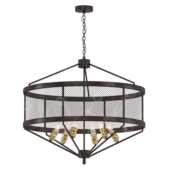 Люстра Cal Lighting Halle Six Light 3D модель