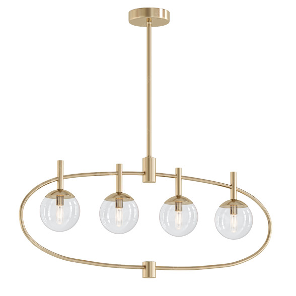 Lampe suspendue Craftmade Piltz 4 Light modèle 3D