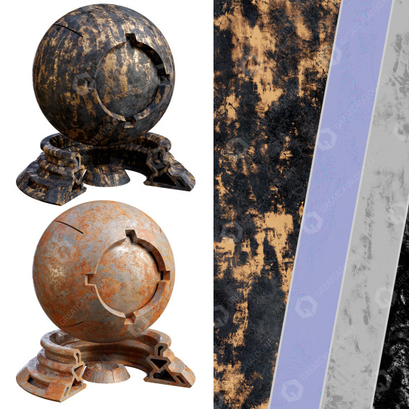 Штукатурка Patina Materials 05-06 3D модель