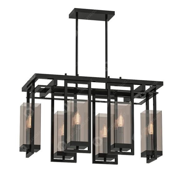Kronleuchter Vanna 6 Light Up Chandelier by CWI Lighting 3D-Modell