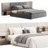 Ліжко та тумбочки Diotti California Textile - babarikograf