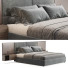 Ліжко та тумбочки Diotti California Textile - babarikograf