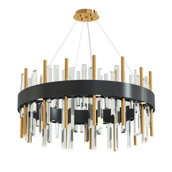 Люстра Mirodemi Gold Black Crystal