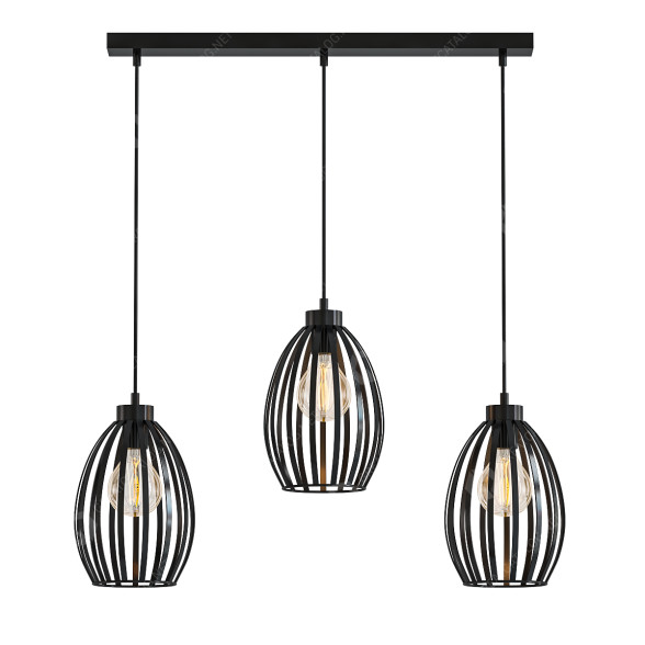 Hängeleuchte Eller 3 Light Kitchen Island 3D-Modell