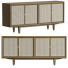 Aparador Homary Nordic Walnut Rattan - toxirow