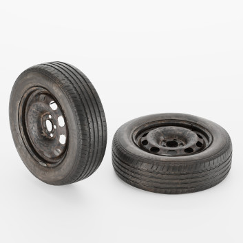 Колеса Rusty for Ordinary Vehicles 3D модель