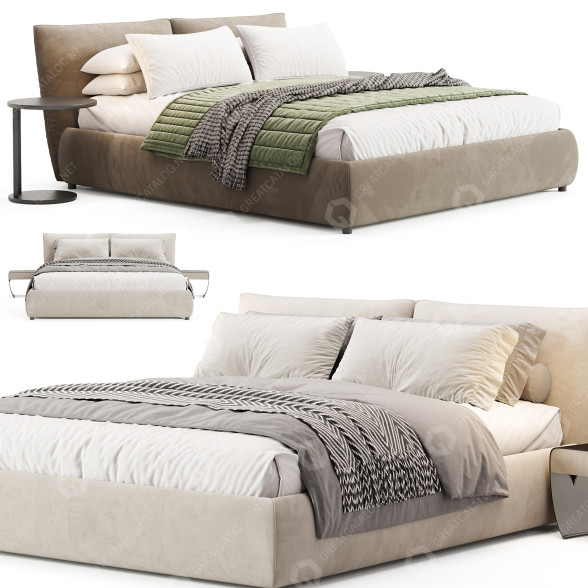 Кровати и тумбочки Diotti Astoria 3D модель