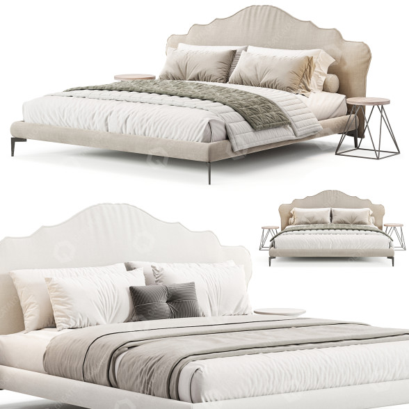 Beds and Bedside Tables Diotti Belle Arabian 3D model