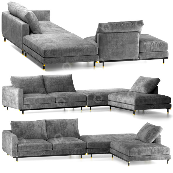 Диван Ulivi Salotti Etienne Sectional 3D модель