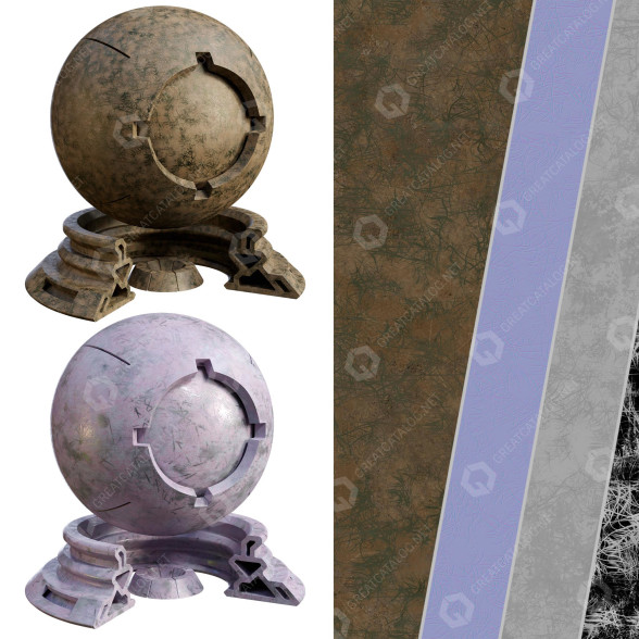 Штукатурка Patina Materials 09-10 3D модель