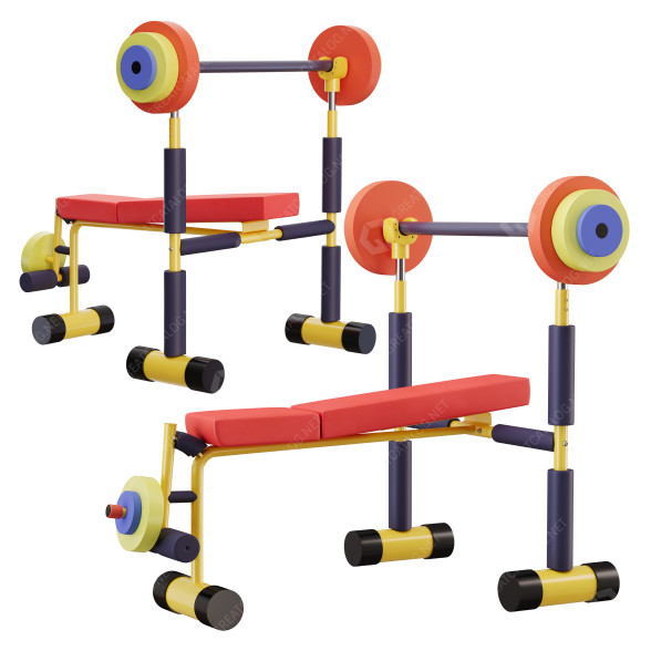 Cпортивне обладнання Redmon Fun and Fitness Exercise for Kids 3D модель
