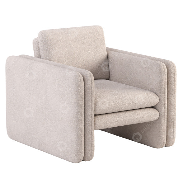 Fotel Burke Decor Kimora model 3D