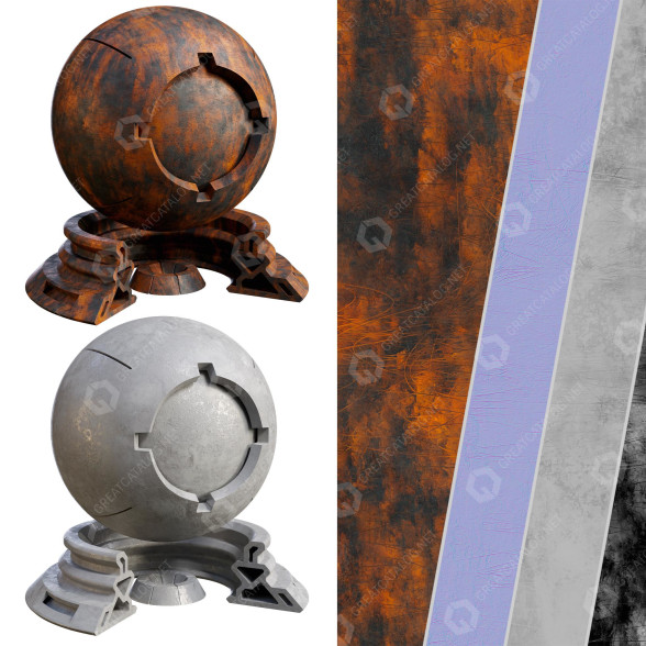 Штукатурка Patina Materials 11-12 3D модель