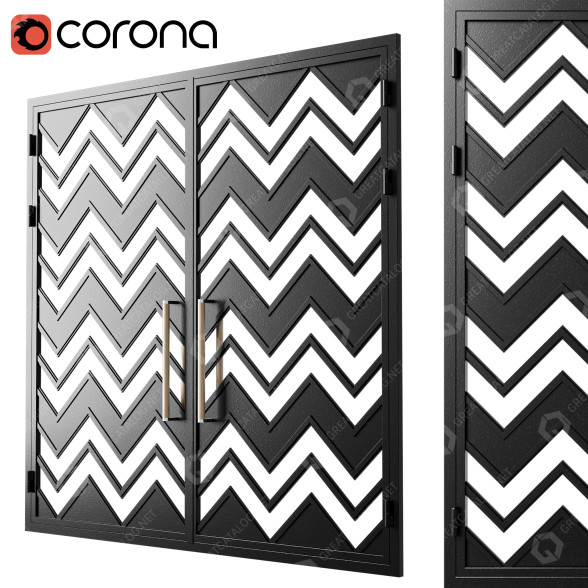 Brama Black Loft 06 model 3D