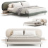 Bed and Bedside Tables Diotti Caleb - babarikograf