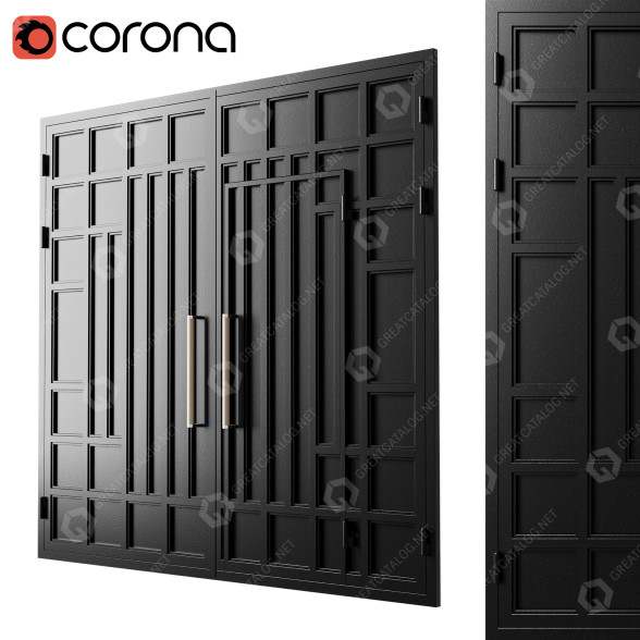 Portail Black Hi Tech modèle 3D