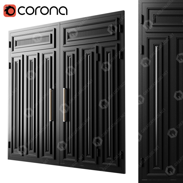 Portail Black Loft 02 modèle 3D