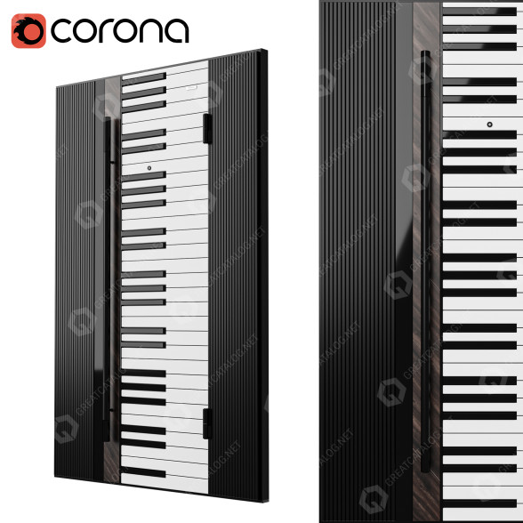 Вхідні двері Gate Pianino 3D модель
