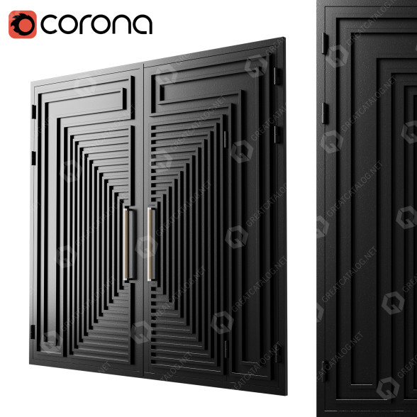 Puerta Black Loft Modelo 3D