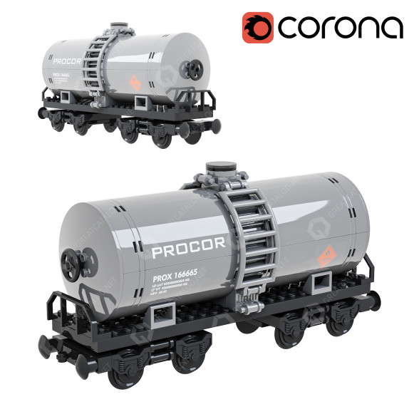 Іграшка Lego Train Sisterna 3D модель