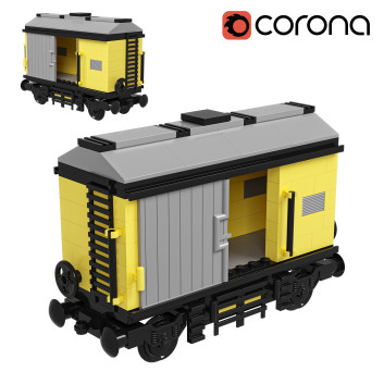 Іграшка Lego Small Freight Wagon 3D модель