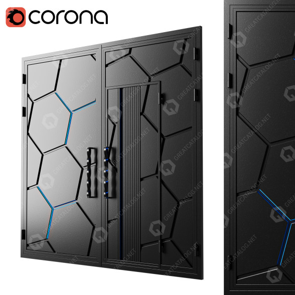Puerta Black Neo Modelo 3D