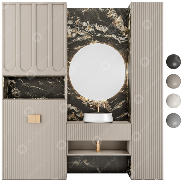 Badezimmer Furniture B1 3D-Modell