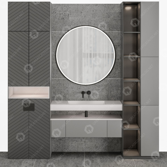 Badezimmer Furniture B3 3D-Modell