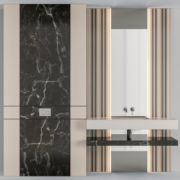 Badezimmer  Furniture B4 3D-Modell