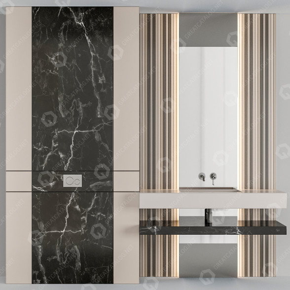 Badezimmer Furniture B4 3D-Modell