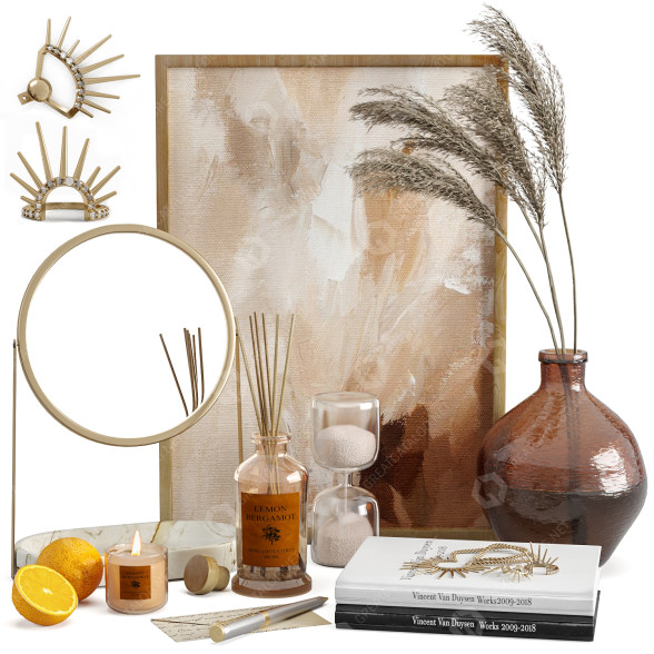 Dekor Zara Home Set 010 3D-Modell
