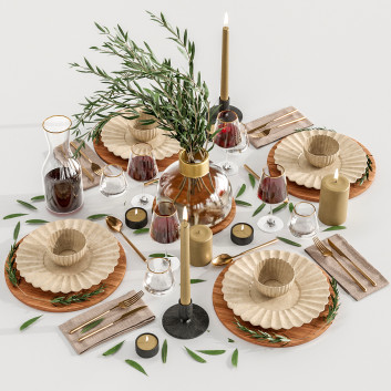 Сервірований стіл Tableware B03