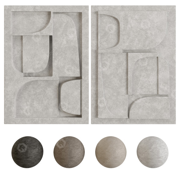 Панель Wall Decor Geometric 3D модель