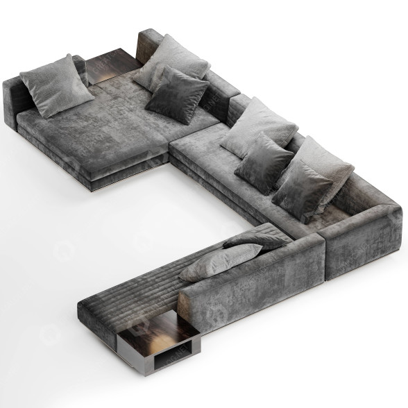 Диван Minotti Roger 04 3D модель