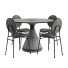 Stół i krzesła West Elm Silhouette Pedestal and Ingrid Set - hikmatovadildora99-37458