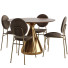 Stół i krzesła West Elm Silhouette Pedestal and Ingrid Set - hikmatovadildora99-37458