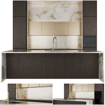 Cocina  Modern with Island Modelo 3D