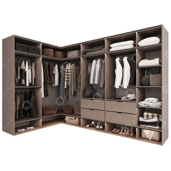 Armario y ropa Brown 05 Modelo 3D