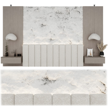 Panel de pared y decoración  Modern Headboard Modelo 3D
