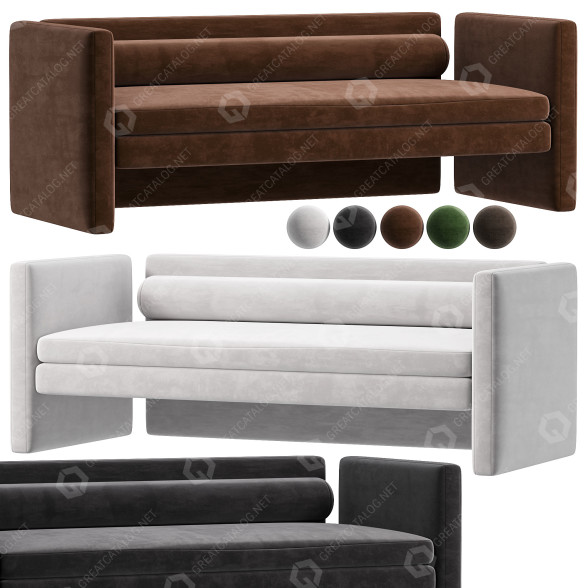 Диван TRNK Segment 3 Seater 3D модель