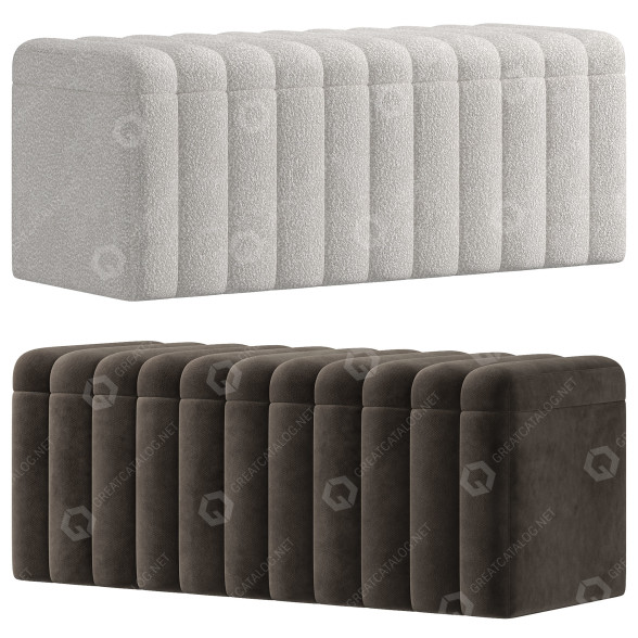 Bank Coco Republic Westwood with Storage 3D-Modell