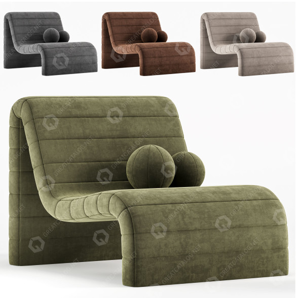 Sillón Coco Republic Zurich Occasional Modelo 3D