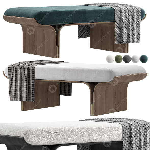 Банкетка Gallotti&Radice Stami Bench 3D модель
